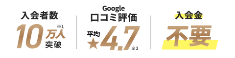 入会者数10万人