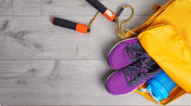 ウェアなど持ち歩くのが面倒